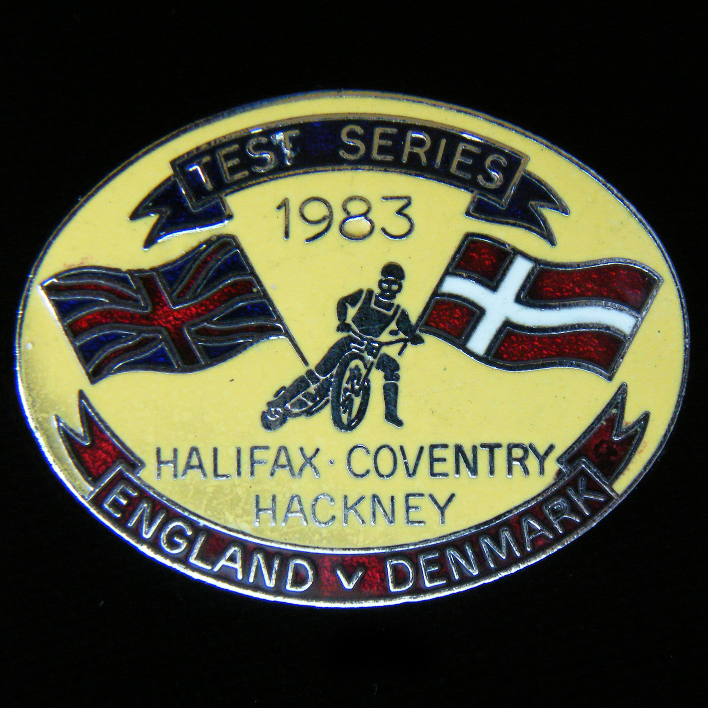 Speedway Test Series Lapel Badge