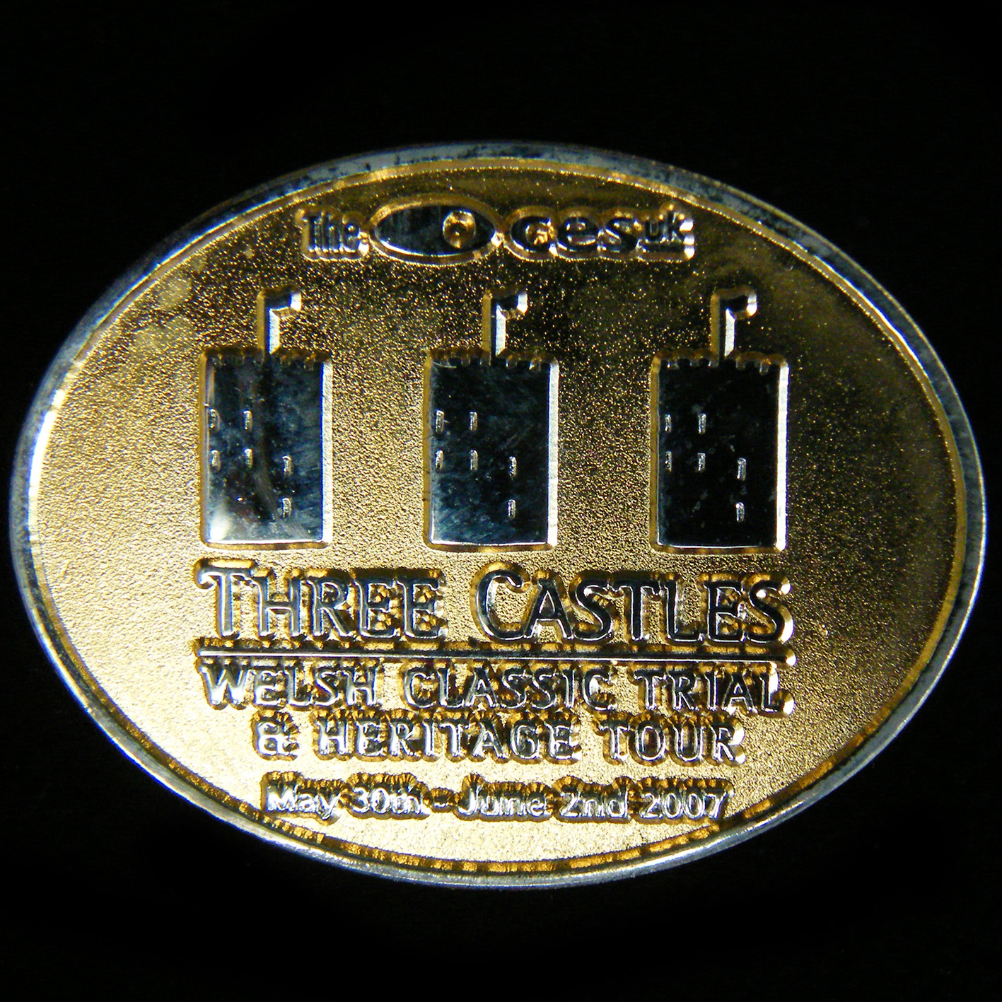 Three Castles Welsh Classic Trial Lapel badge