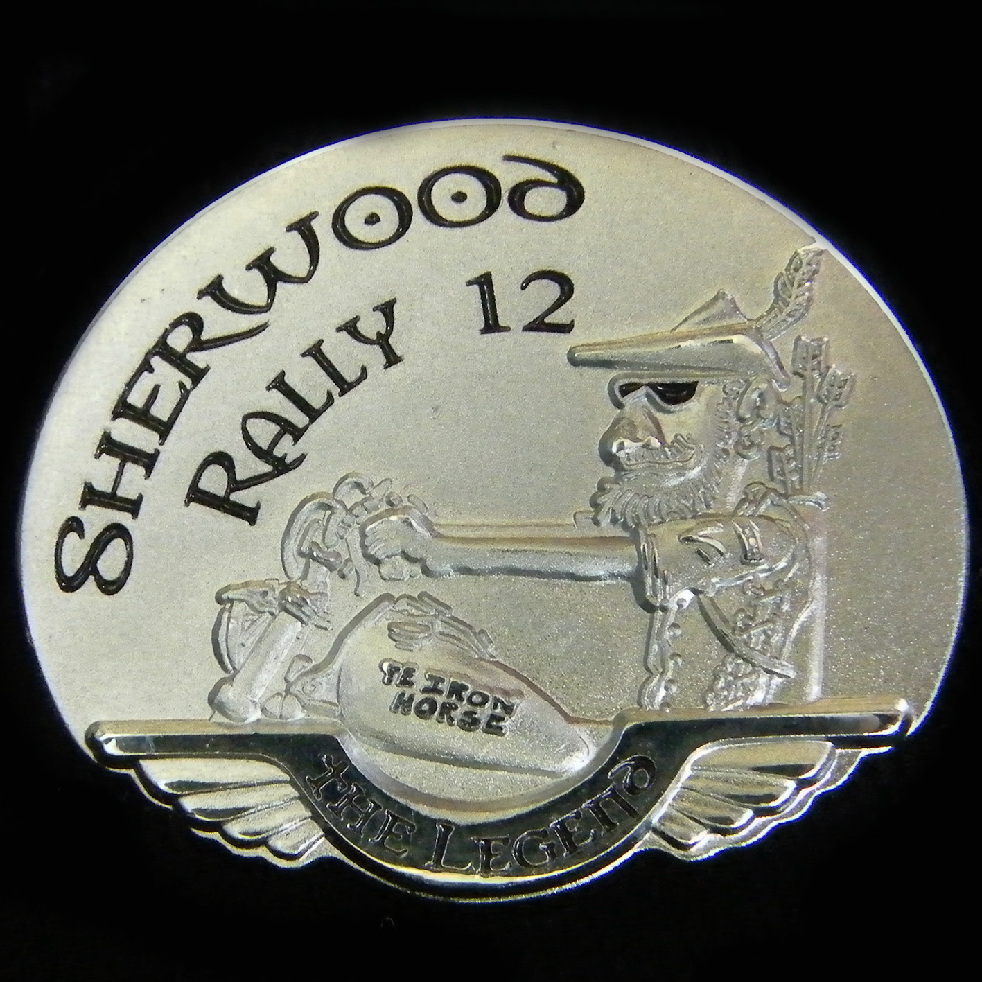 Harley Sherwood Rally 12 pin badge