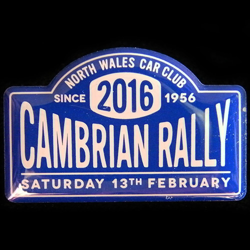 Cambrian Rally pin badge