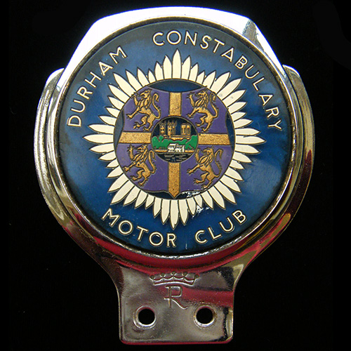 Durham Constabulary Motor Club car badge