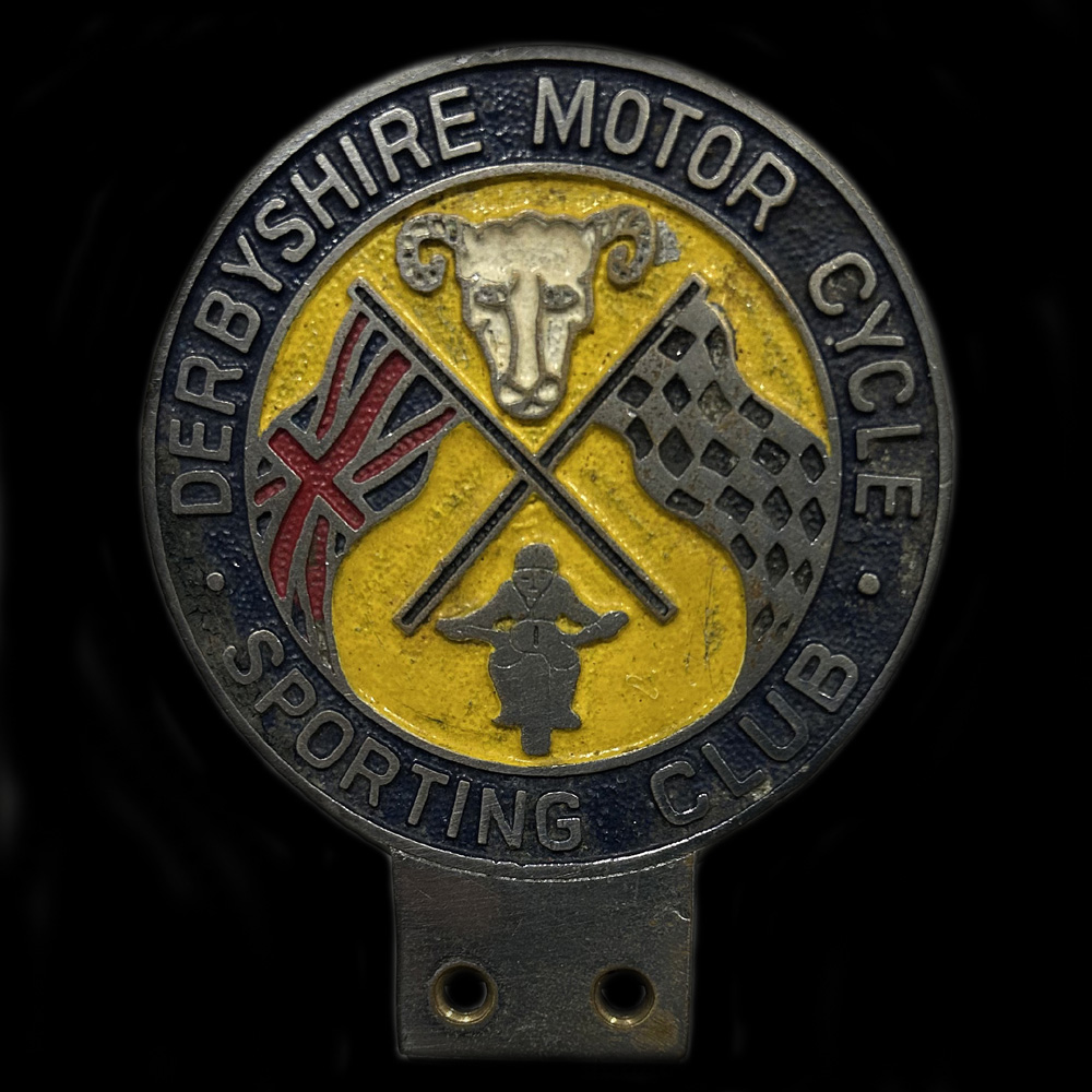 Derbyshire Motor Cycle Sporting Club car badge
