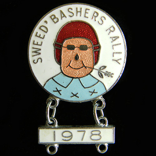 Sweed' Bashers Rally pin badge