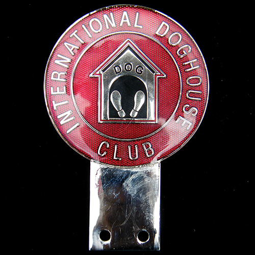 International Doghouse Club Car Badge