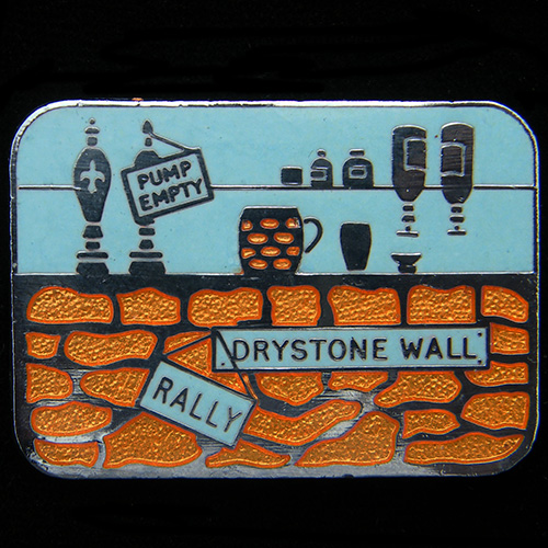 Drystone Wall Rally pin badge