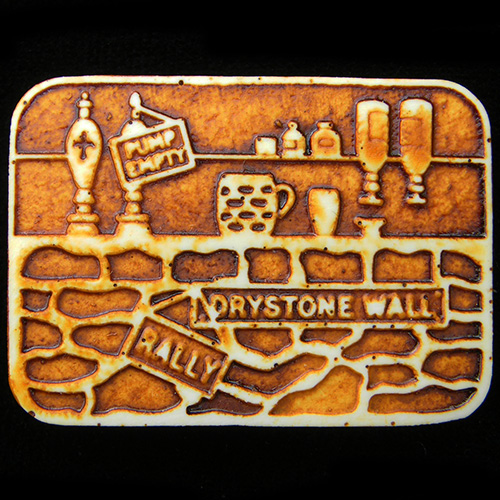 Drystone Wall Rally pin badge