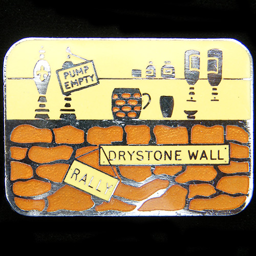 Drystone Wall Rally pin badge