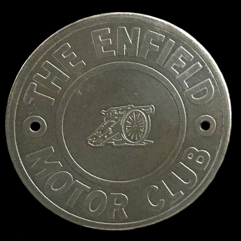 Enfield Motor Club car badge