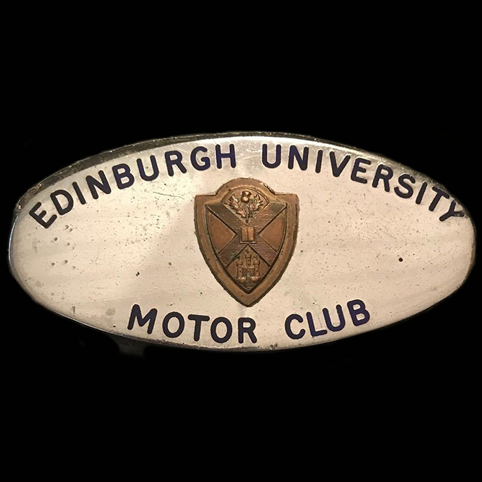 Edinburgh University Motor Club Car Badge 