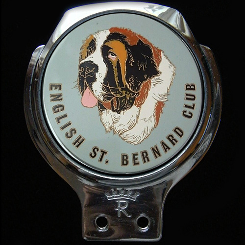English St Bernard Club Car Badge