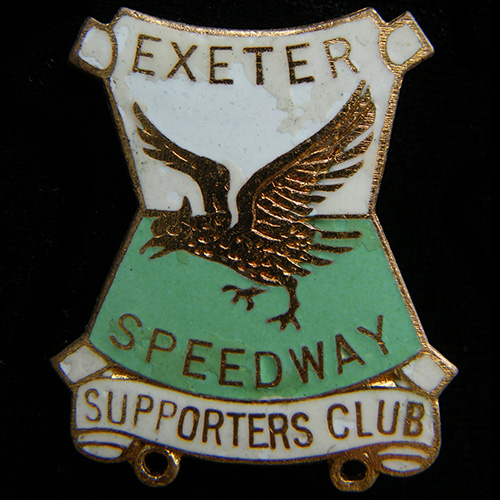 Exeter Speedway lapel badge