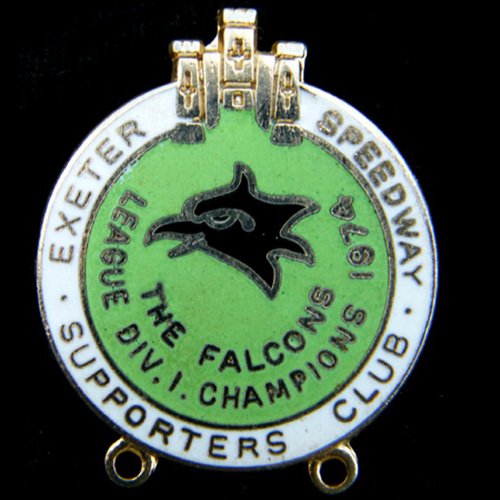Exeter Speedway lapel badge