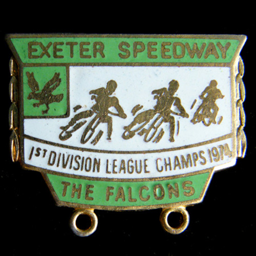 Exeter Speedway lapel badge