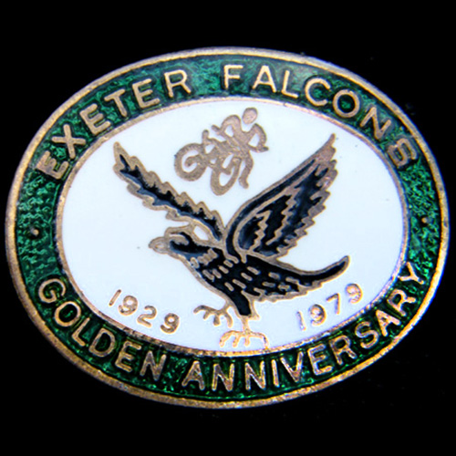 Exeter Speedway lapel badge