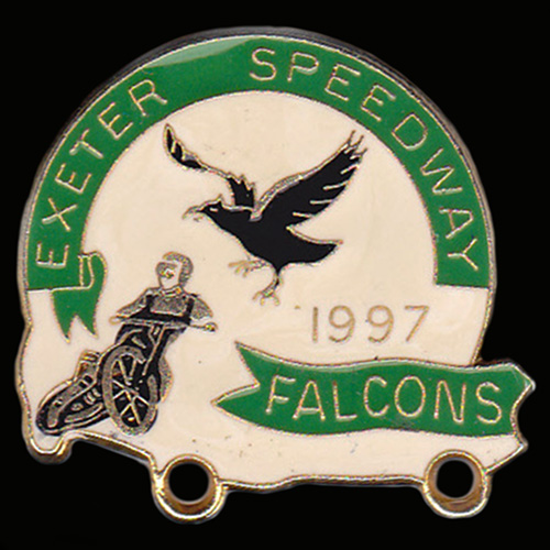 Exeter Speedway lapel badge