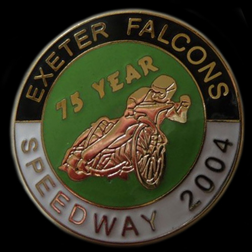 Exeter Speedway lapel badge