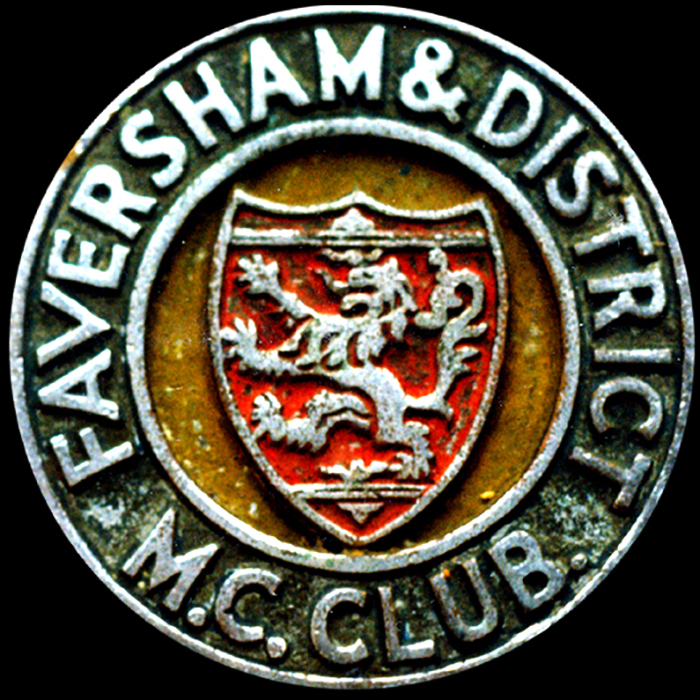 Faversham & District Motor Cycle Club Car Badge