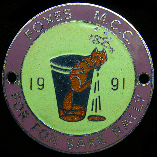 For Fox Sake Rally pin badge