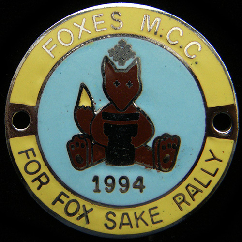 For Fox Sake Rally pin badge
