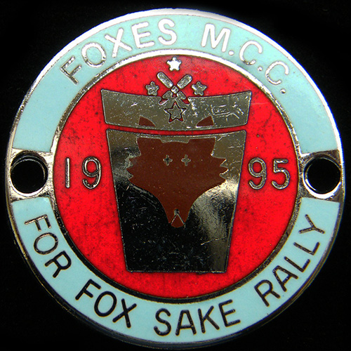 For Fox Sake Rally pin badge