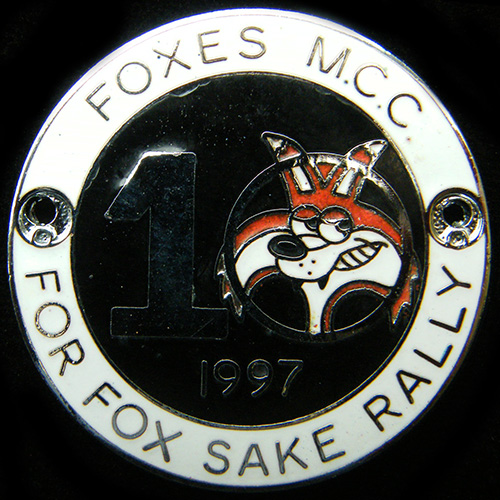 For Fox Sake Rally pin badge