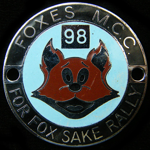 For Fox Sake Rally pin badge
