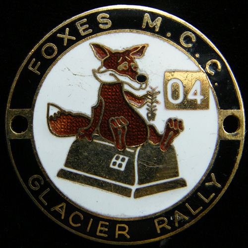 Glasier Rally pin badge