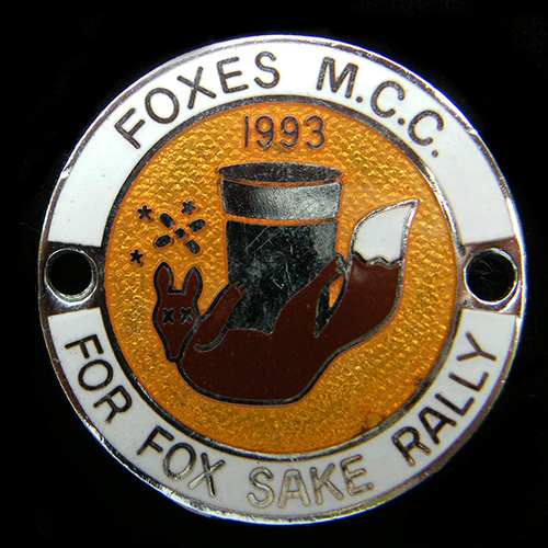 For Fox Sake Rally pin badge