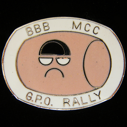 G.P.O. Rally Lapel badge