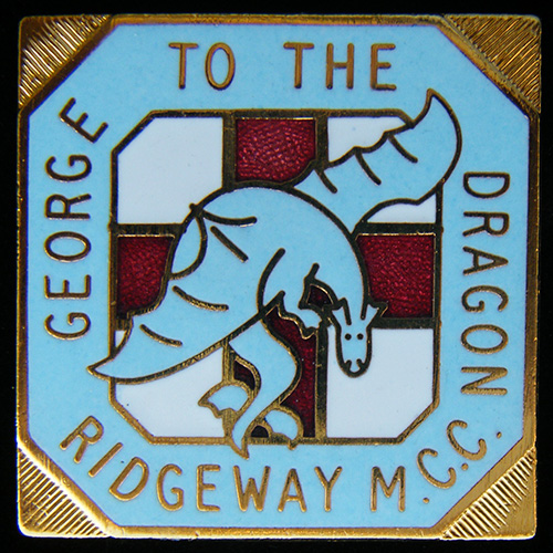 George to the Dragon Rally pin badge