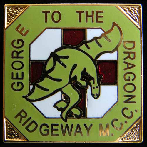George to the Dragon Rally pin badge