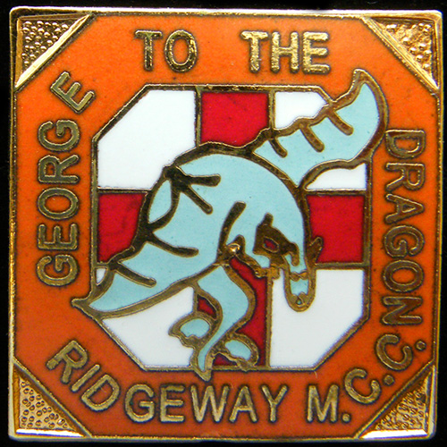 George to the Dragon Rally pin badge