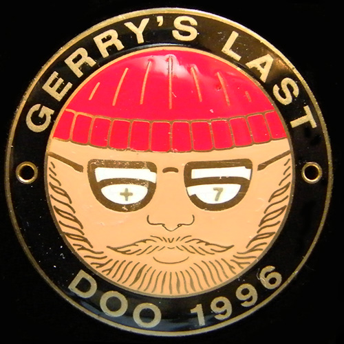Gerry's Last Doo Rally pin badge