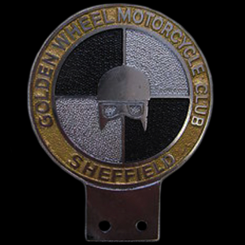 Golden Wheel Motor Cycle Club (Sheffield)  car badge