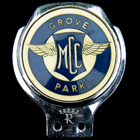 Grove Park Motor Cycle Club Car Badge 