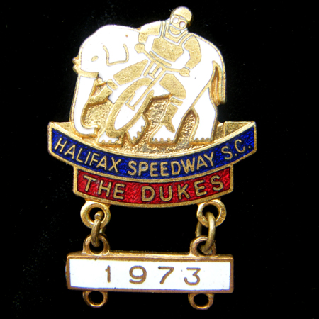 1973 Halifax Speedway Lapel Badge