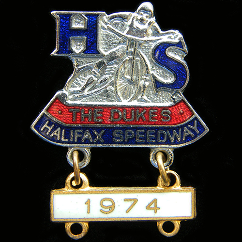 1974 Halifax Speedway Lapel Badge