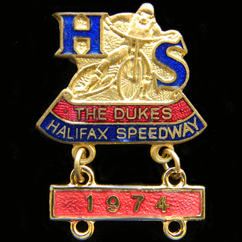1974 Halifax Speedway Lapel Badge