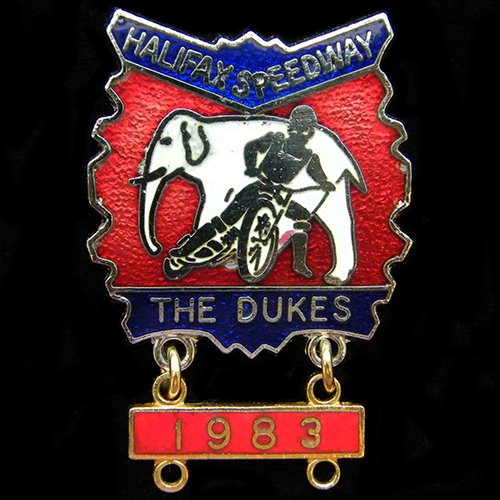 1983 Halifax Speedway Lapel Badge