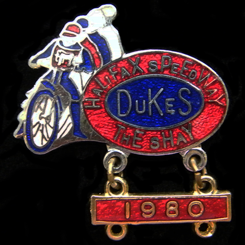 1980 Halifax Speedway Lapel Badge