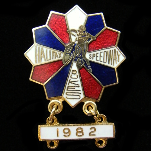 1982 Halifax Speedway Lapel Badge