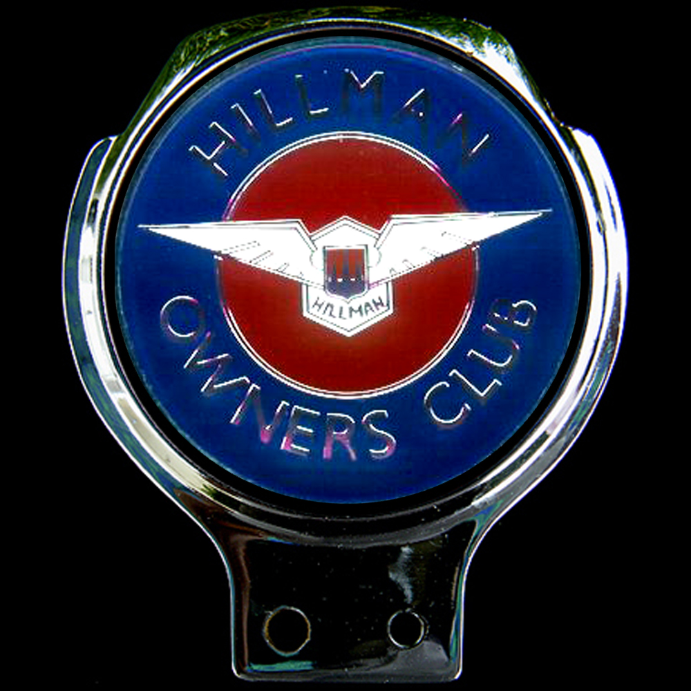 Hillman Owners Club car badge
