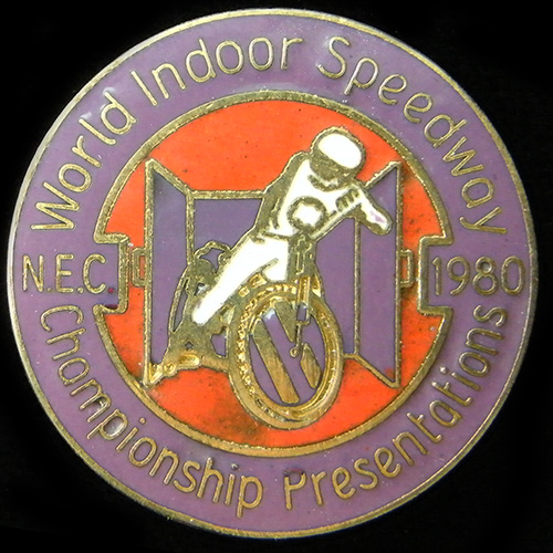 Indoor Speedway pin badge