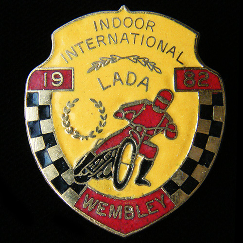 Indoor Speedway pin badge