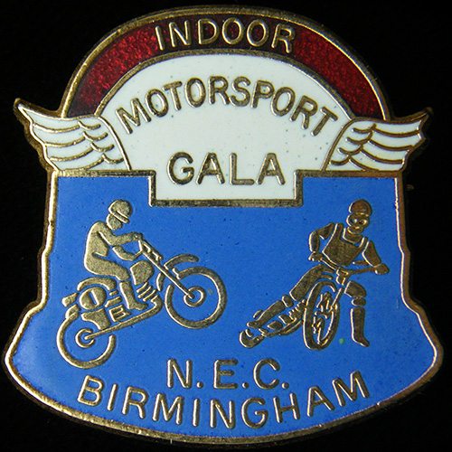 Indoor Speedway pin badge