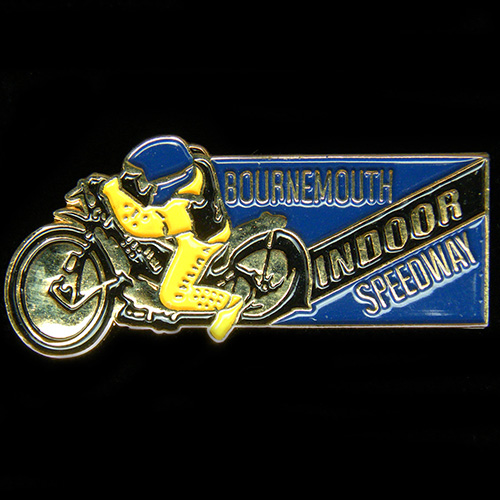 Indoor Speedway pin badge