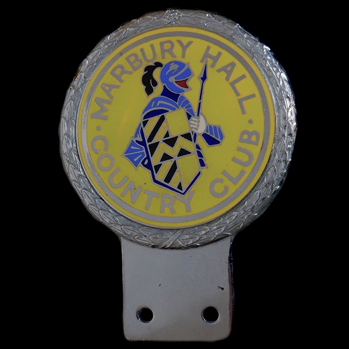 Marbury Hall Country Club car badge