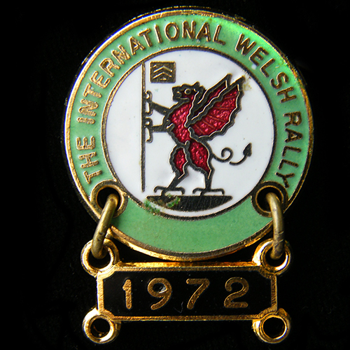 International Welsh Rally pin badge
