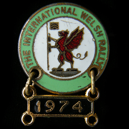 International Welsh Rally pin badge