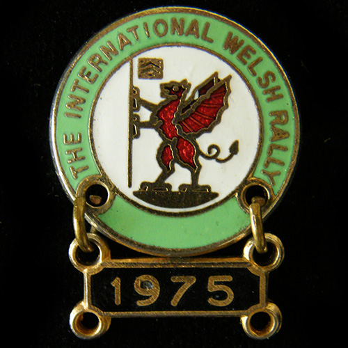 International Welsh Rally pin badge